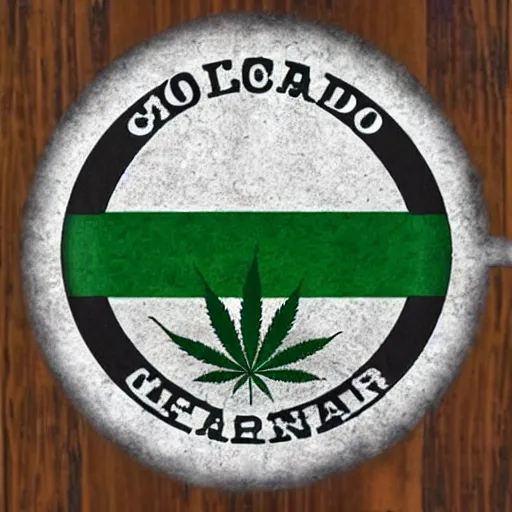 Image similar to Colorado flag, marijuana themed