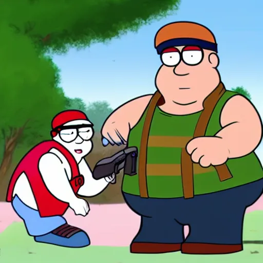 peter griffin shooting meg griffin with a tank in the | Stable ...