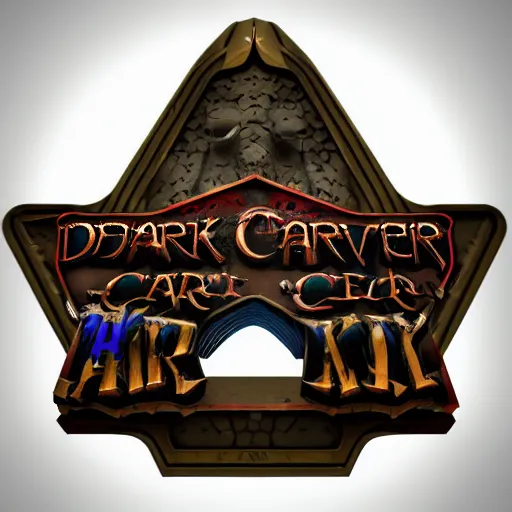 Image similar to 3d sculpt of an archway sign for a heavy metal inspired circus called 'the dark metal carnival', artstation, digital illustration