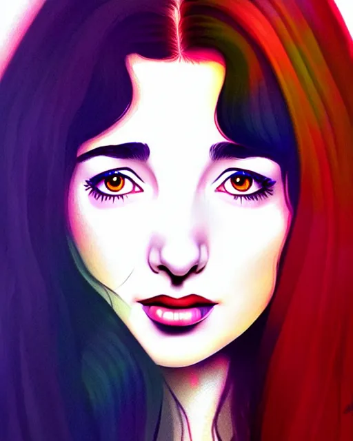 Image similar to richly detailed color illustration young kate bush illustrated by artgerm and mina petrovic and timothy kong and marina federovna. 3 d shadowing