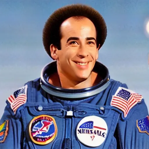 Prompt: episode of Seinfeld where Jerry wears astronaut suit