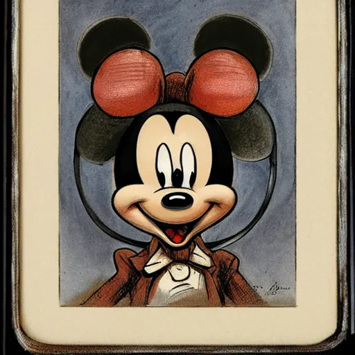 Prompt: portrait of crazy the mantis + mickey mouse chimera, symmetrical, by jean - baptiste monge