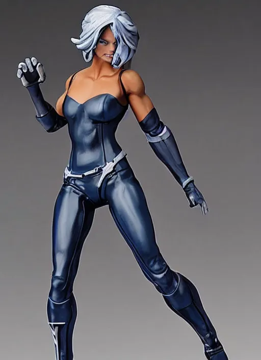 Prompt: Fine Image on the store website, eBay, Full body, 80mm resin detailed miniature of Storm from X-men