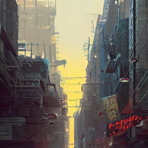 Prompt: detailed painting of a cyberpunk vintage newyork with old cmputers on the sidewalk, celestial ephemeral ornaments and greek architecture, artstation, goro fujita, cinematic