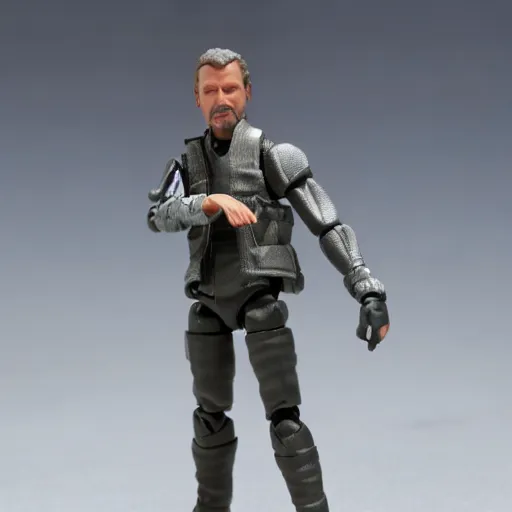 Prompt: detailed action figure toy of paul trillo