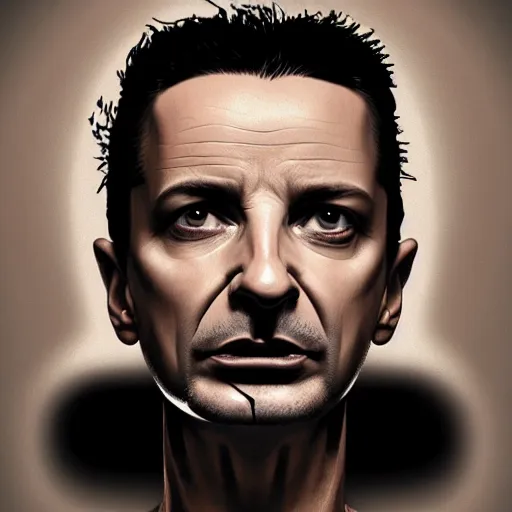 Image similar to head portrait of dave gahan as a young zombie with cuts on it's face illuminated by a spotlight, 7 days to die zombie, fine art, award winning, intricate, elegant, sharp focus, cinematic lighting, highly detailed, digital painting, 8 k concept art, art by guweiz and z. w. gu, masterpiece, trending on artstation, 8 k