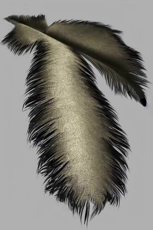 Prompt: 3d texture, normal map, feather