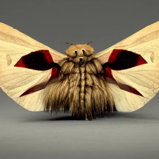 Image similar to anthropomorphic moth, the movie