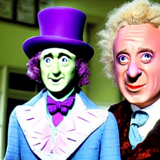 Image similar to geert wilders as gene wilder as willy wonka