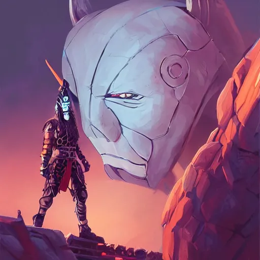 Image similar to cyberpunk viking helmet mask warrior goddess robot ninja fantasy, art gta 5 cover, official fanart behance hd artstation by jesper ejsing, by rhads, makoto shinkai and lois van baarle, ilya kuvshinov, ossdraws