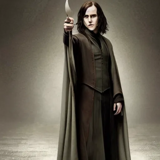 Image similar to Photo of Emma Watson as Professor Severus Snape, full body shot