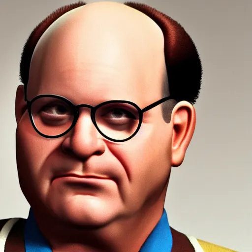 Image similar to george costanza with hair, real, real life, realistic, hyperrealistic, highly detailed, very detailed, intricate details, 4 k resolution, 8 k resolution, hd quality, real world, very realistic