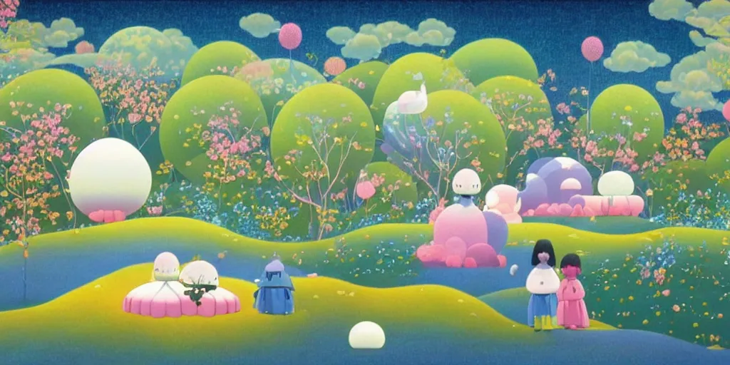 Image similar to a beautiful fantasy scene by chiho aoshima