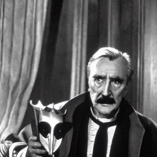 Image similar to Robert Hardy as Count Dooku