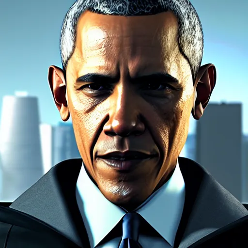Prompt: Obama in Detroit Become Human, 4k screenshot