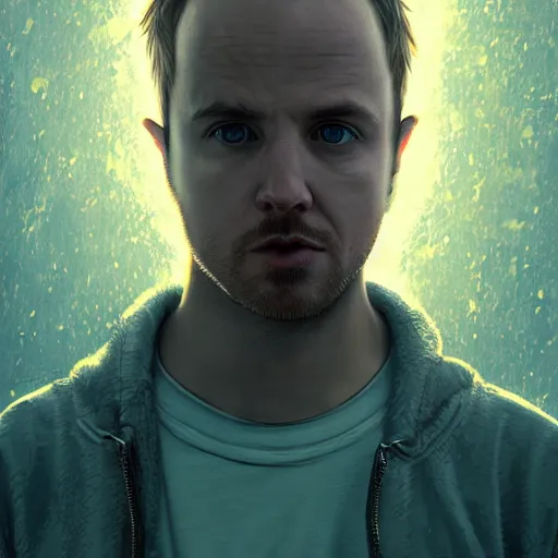 Prompt: jesse pinkman, hyper detailed, digital art, trending in artstation, cinematic lighting, studio quality, smooth render, unreal engine 5 rendered, octane rendered, art style by klimt and nixeu and ian sprigger and wlop and krenz cushart