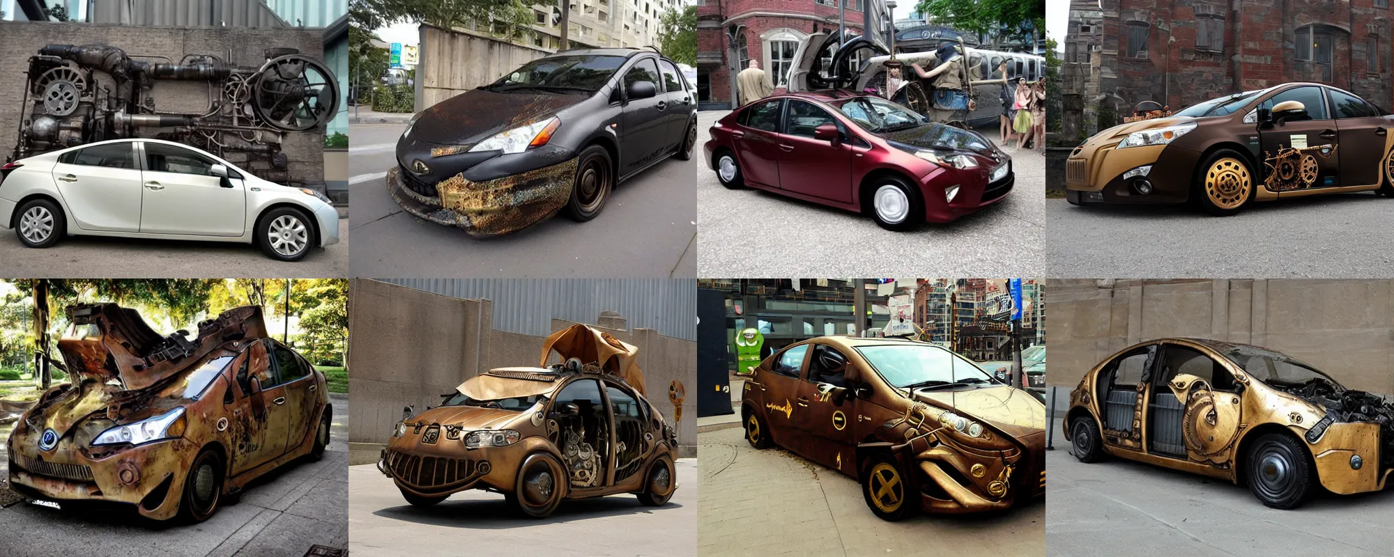 Prompt: steampunk prius