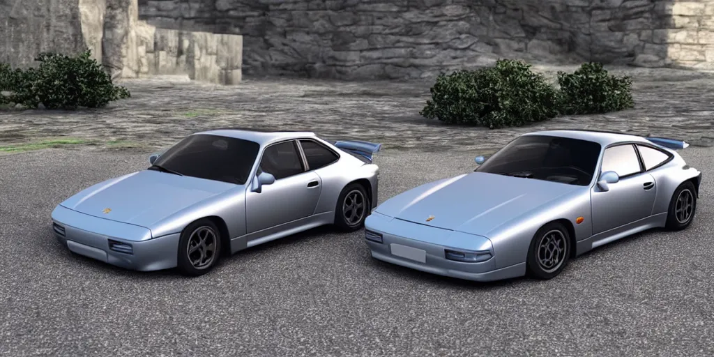 Image similar to “2022 Porsche 944, 4K, ultra realistic”