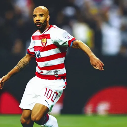 Image similar to Thierry Henry as the King of England