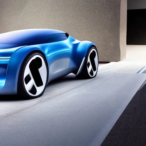 Image similar to a new concept car by tesla and bugatti