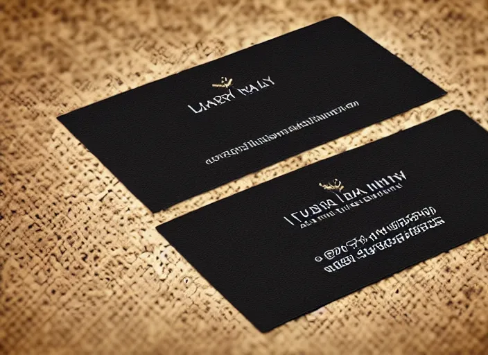 Image similar to “luxurious black business card, berry”