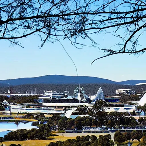 Image similar to Canberra in 2070