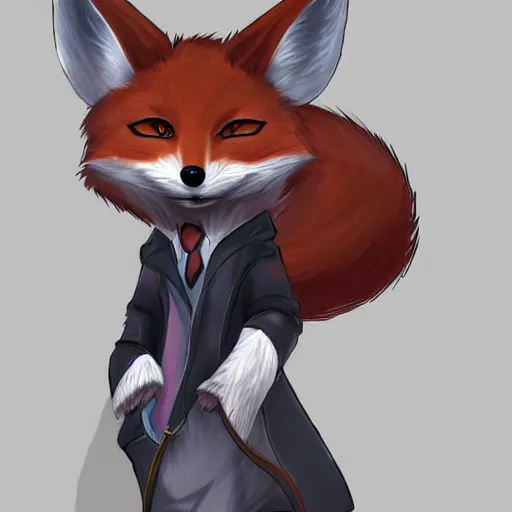 Image similar to an anthropomorphic fox, fursona!!!! trending on furaffinity, by kawacy, trending on artstation, full body