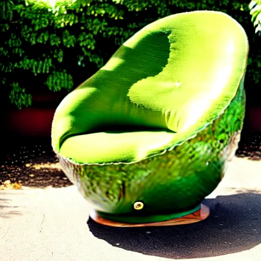 Image similar to an avocado armchair