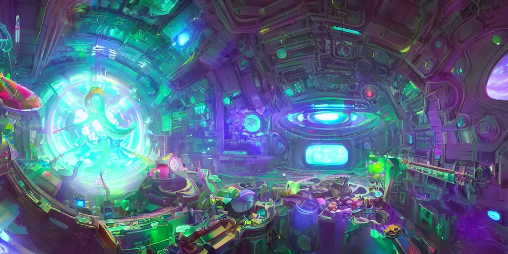 Prompt: rainbow paper + stunning massive ornately hadron antimatter vacuum reactor, futuristic atmosphere, CERN + dofus colors, wakfu colors + Photorealistic, intricate complexity, epic composition + 4k + HDR + god rays, smooth, sharp focus, VRay Rendering, Unreal Engine + symmetry + trending on artstation
