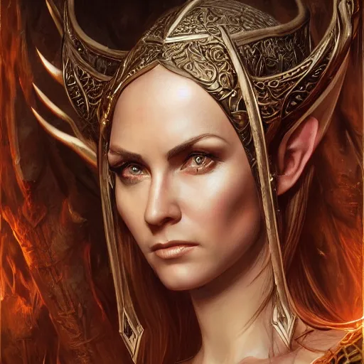 Image similar to Elven Huntress, detailed, centered, digital painting, artstation, concept art, donato giancola, Joseph Christian Leyendecker, WLOP, Boris Vallejo, Breathtaking, 8k resolution, extremely detailed, beautiful, establishing shot, artistic, hyperrealistic, beautiful face, octane render, cinematic lighting, dramatic lighting, masterpiece