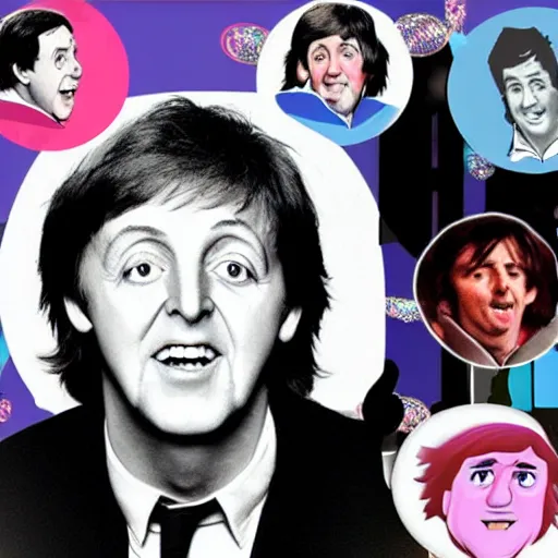 Image similar to Paul McCartney in the style of Disney