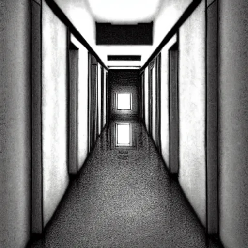 Image similar to the hallway from p. t., by steven kellogg