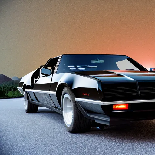 Image similar to high resolution photo of kitt from knight rider, award winning photography.