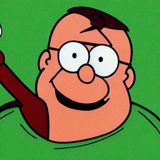 Image similar to Peter Griffin depicted as a muppet