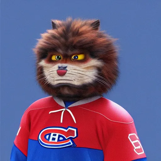 Image similar to Portrait of Youppi the Habs Montreal Canadiens Mascot as a very handsome friendly pokemon, highly detailed, smooth, sharp focus, dynamic lighting, intricate, trending on ArtStation, illustration, art by WLOP