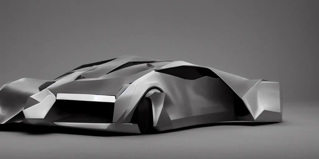 Prompt: a car designed by Rick Owens, 8k