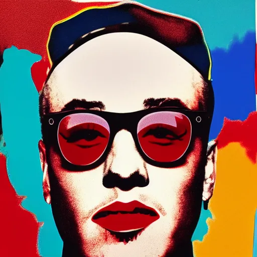 Image similar to warhol. ss and mac miller, art by craig wiley, kehinde wiley, smooth, clear face, sharp focus, 8 k, hd