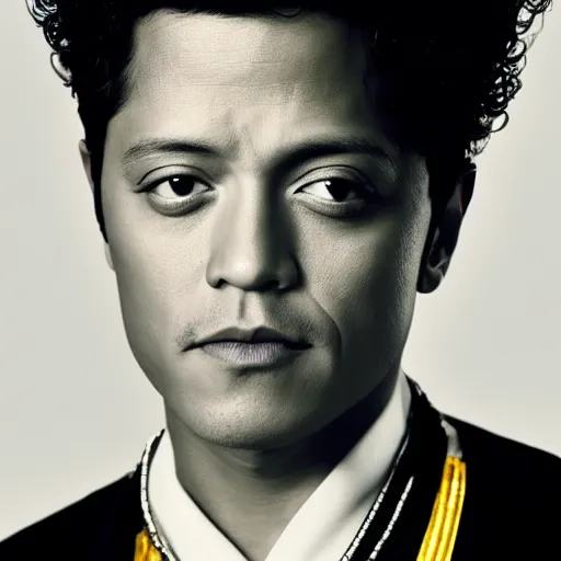 Prompt: Bruno mars portrait