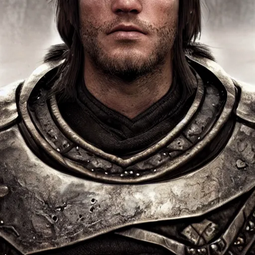 Prompt: hyperrealistic mixed media image of jarl from skyrim, stunning 3 d render inspired art by greg rutkowski and xiang duan and thomas eakes, perfect facial symmetry, flesh texture, realistic, highly detailed attributes and atmosphere, dim volumetric cinematic lighting, 8 k octane detailed render, post - processing, masterpiece,