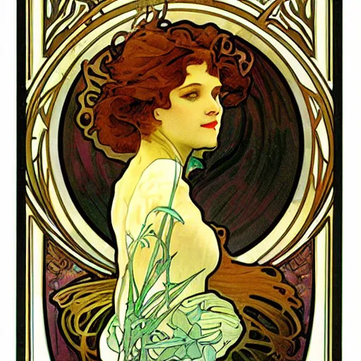 Image similar to Sticker of a ecosystem in a bottle , elegant art nouveau style, Alphonse Mucha, james gurney