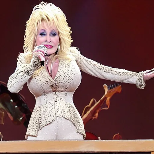 Prompt: dolly parton as a goat