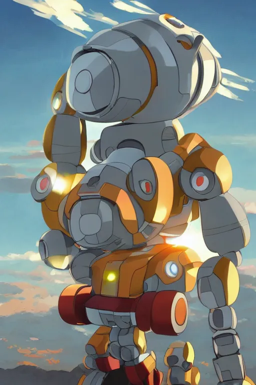 Image similar to metabots medabots medarotto medarot robot minimalist comics, behance hd by jesper ejsing, by rhads, makoto shinkai and lois van baarle, ilya kuvshinov, rossdraws global illumination ray tracing hdr radiating a glowing aura