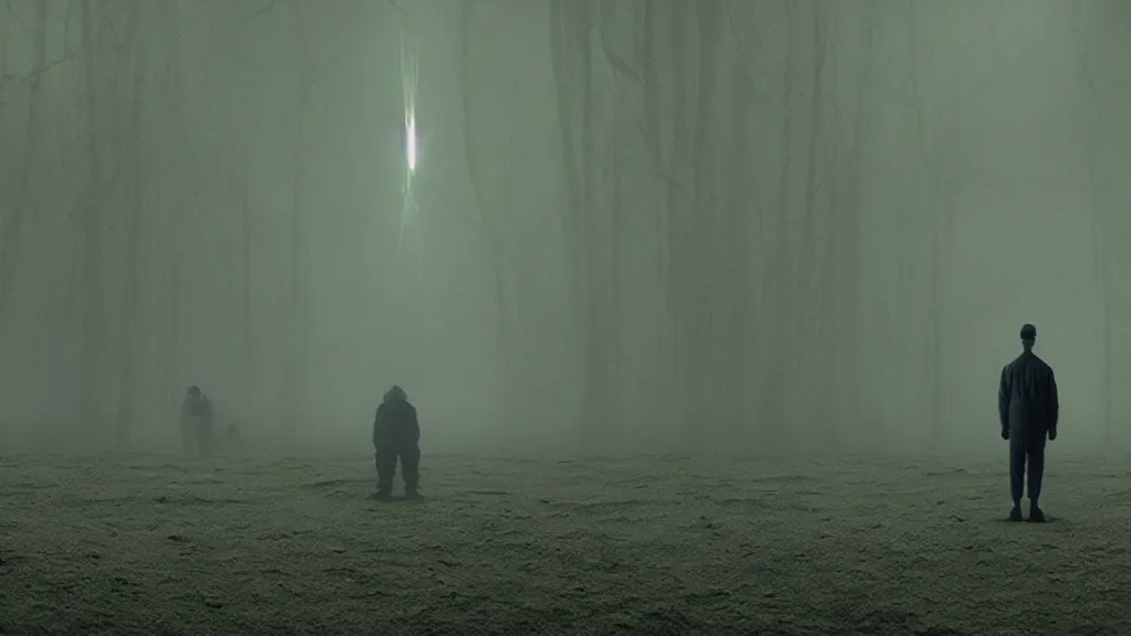 Image similar to a strange, orwellian dreamscape by jakub gazmercik, max masnyy, jakub gazmercik, patrick faulwetter, film still from the movie directed by denis villeneuve