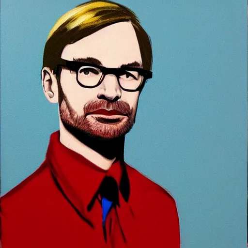 Image similar to jeffrey dahmer by andy warhol, oil painting, ultradetailed, artstation, ultradetailed, pinterest,