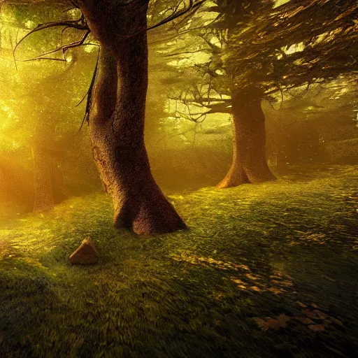 Prompt: magical forest 4k, realism, photorealistic