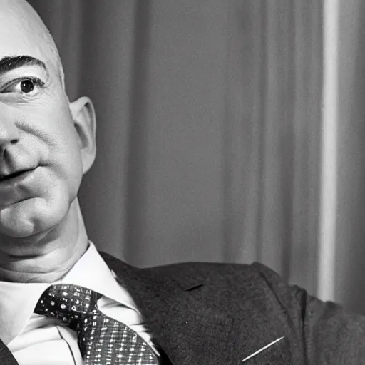 Image similar to a still image of jeff bezos from WW2