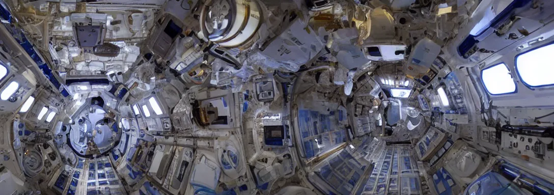 Image similar to inside a space station!!!, nasa!!, realistic