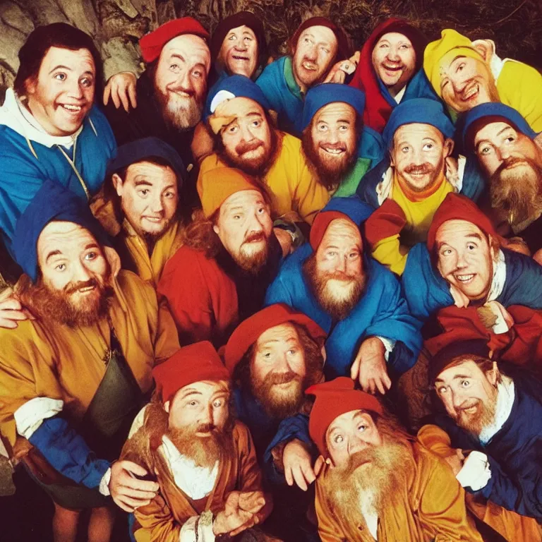 Prompt: The Seven Dwarves album cover