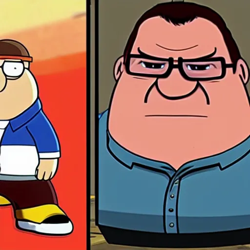 Prompt: Peter Griffin as a gta5 character, video game art, cover art, grand theft auto