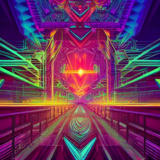 Image similar to matte painting of the sacred geometry of cyberpunk, brilliant colors, extremely detailed, very very detailed, in the style of alena aenami by Alex grey, HD, 4k, 8k